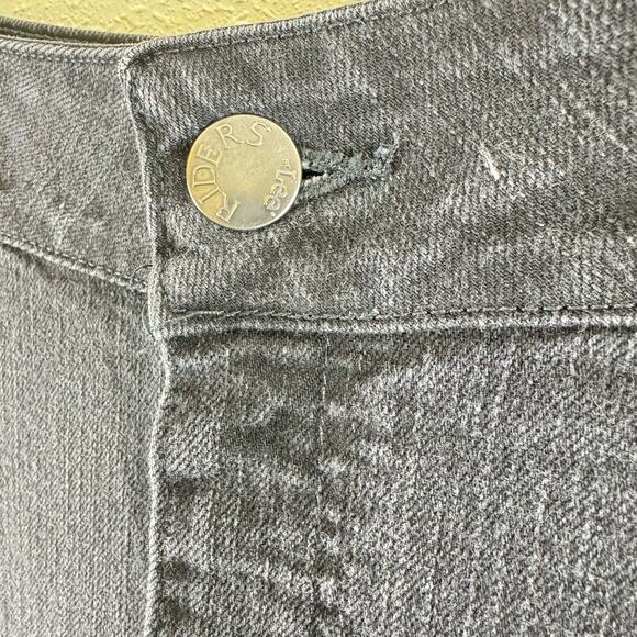 Riders By Lee Vintage Antiqued Black Denim Midrise Bootcut Jeans Size 14 - Picture 4 of 9